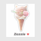 Ice Cream Kat – Rosy & Dreamy Sticker (Vel)