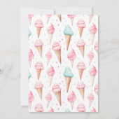 Ice Cream Kind is 1e verjaardag Kaart (Achterkant)