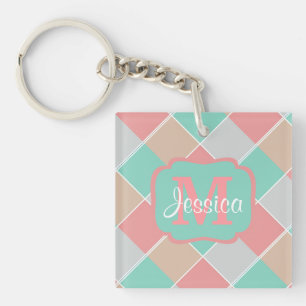Ice-Cream-kleuren, gepersonaliseerd gecontroleerd Sleutelhanger