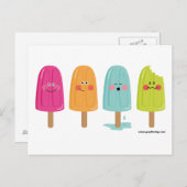 ice cream le card briefkaart (Voorkant / Achterkant)