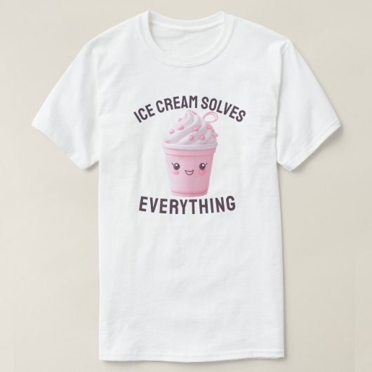Ice Cream lost alles op T-shirt (Design voorkant)