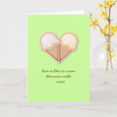 Ice Cream Love Kaart (Gele Bloem)