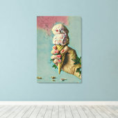 Ice cream lover gift canvas afdruk (Insitu (Houten vloer))