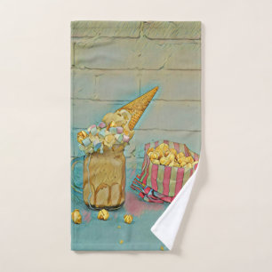 Ice cream lover gift handdoek