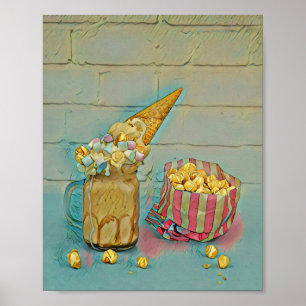 Ice cream lover gift poster