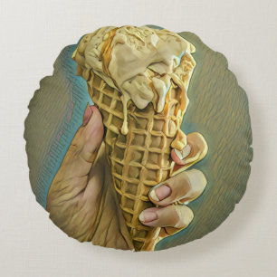 Ice cream lover gift rond kussen