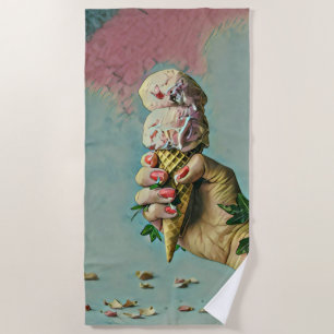 Ice cream lover gift strandlaken
