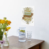 Ice Cream maakt alles beter - Lettering Folie Afdrukken (Laag (Keuken))