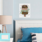 Ice Cream maakt alles beter - Lettering Folie Afdrukken (Insitu (Slaapkamer))