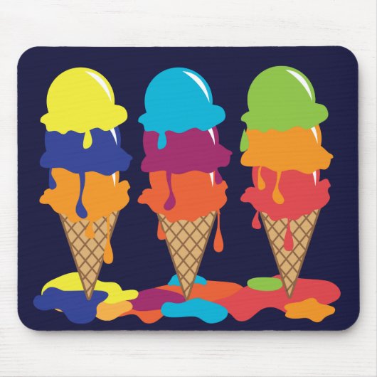 Ice Cream Mousepad Muismat (Voorkant)