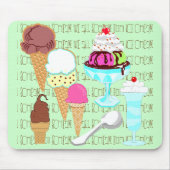 Ice Cream Mousepad Muismat (Voorkant)