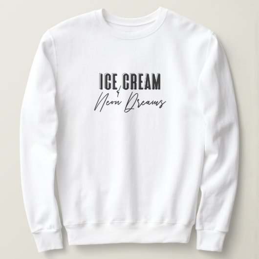Ice Cream & Neon Dreams Creeck Trui (Design voorkant)