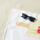 Ice Cream nom personnalisé serviette de plage (En situation)