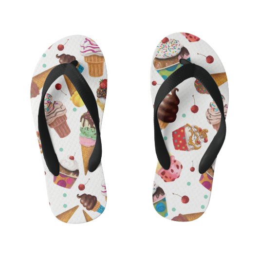 Ice Cream Novelty Print Teenslippers (Voetbed)