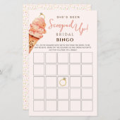Ice Cream Opgeschept Bruids Bingo spel (Voorkant / Achterkant)
