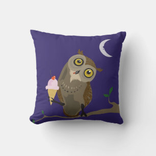 Ice Cream Owl~pillow Kussen