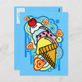 Ice_Cream_Paint Briefkaart (Voorkant / Achterkant)