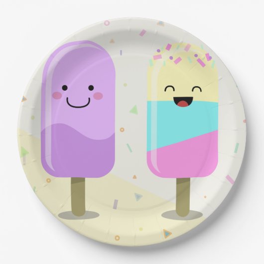 Ice Cream Papieren Bordje (Voorkant)