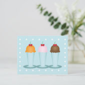 Ice Cream Parlor Briefkaart (Staand voorkant)