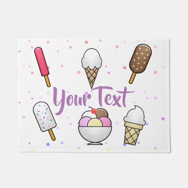Ice Cream Parlor Dream Deurmat (Voorkant)