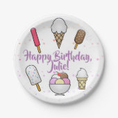 Ice Cream Parlor Dream Papieren Bordje (Voorkant)