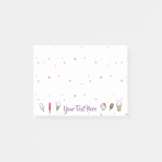 Ice Cream Parlor Dream Post-it® Notes (Voorkant)