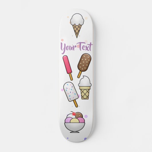 Ice Cream Parlor Dream Skateboard (Voorkant)