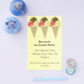 Ice Cream Parlor Flyer (Enkel)