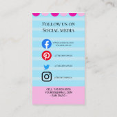 ice Cream parlor van party shop food van Visitekaartje (Achterkant)