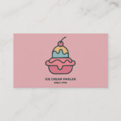 Ice Cream Parlor  Visitekaartje (Voorkant)