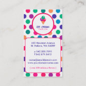 Ice Cream Parlor Visitekaartje (Achterkant)