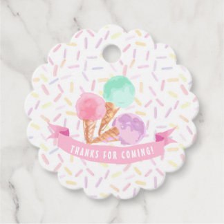 ICE CREAM Party Favor Label