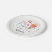Ice Cream Party Kinder Partij Papier Bord (Gekanteld)