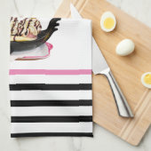 Ice Cream Party Kitchen Hand Towel Theedoek (Quarter Fold)