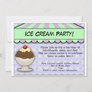 Ice Cream Party, pastel Sweet Shoppe Kaart