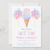 Ice Cream pastel Birthday Kaart (Voorkant)