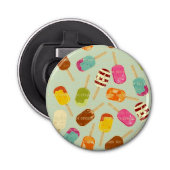 Ice Cream Pattern Button Flesopener (Voorkant)