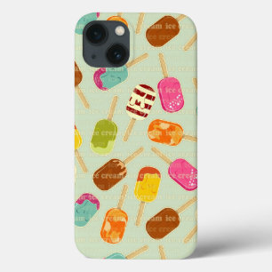 Ice Cream Pattern iPhone 13 Hoesje