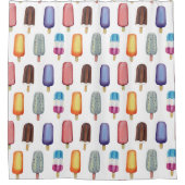 Ice Cream Pattern Douchegordijn (Voorkant)