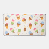 Ice Cream Pattern, Ice Cream Cone, Ice Popsicle Bureaumat (Voorkant)