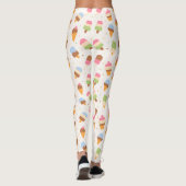 Ice Cream Pattern, Ice Cream Cone, Ice Popsicle Leggings (Achterkant)