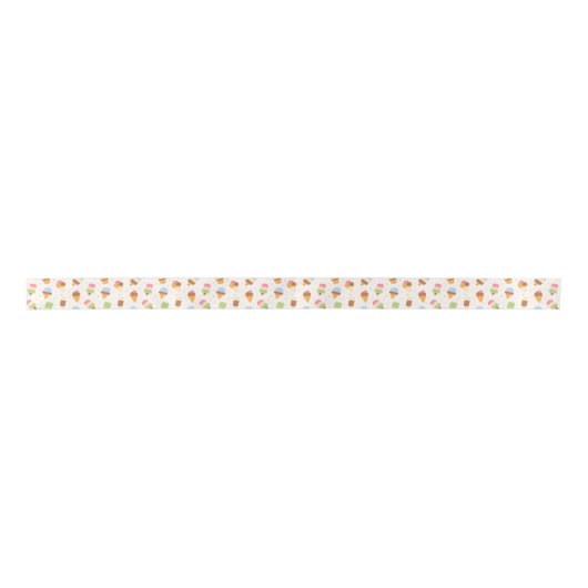Ice Cream Pattern, Ice Cream Cone, Ice Popsicle Lint (Voorkant)