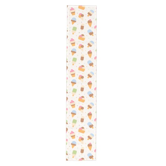 Ice Cream Pattern, Ice Cream Cone, Ice Popsicle Medium Tafelloper (Voorkant)