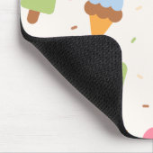 Ice Cream Pattern, Ice Cream Cone, Ice Popsicle Muismat (Hoek)