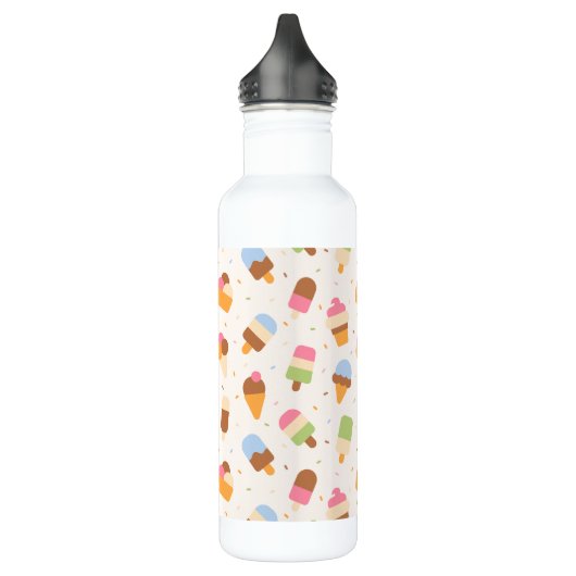 Ice Cream Pattern, Ice Cream Cone, Ice Popsicle Waterfles (Links)