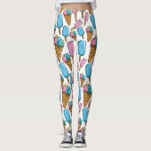 Ice Cream Pattern-leggings Leggings (Voorkant)