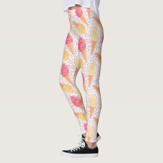Ice Cream Pattern-leggings Leggings (Links)