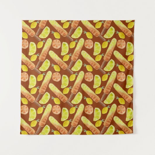 Ice cream pattern | Lollies pattern | lollipop 11 Wandkleed (Voorkant)