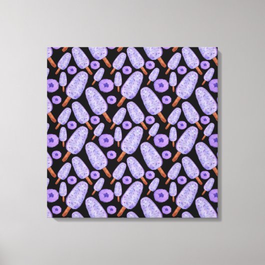 Ice cream pattern | Lollies pattern | lollipop 14 Canvas Afdruk (Voorkant)