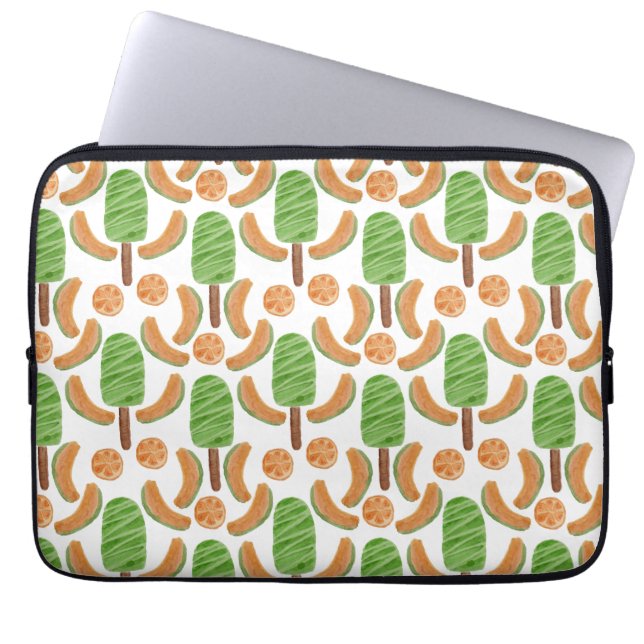 Ice cream pattern | Lollies pattern | lollipop 17 Laptop Sleeve (Voorkant)